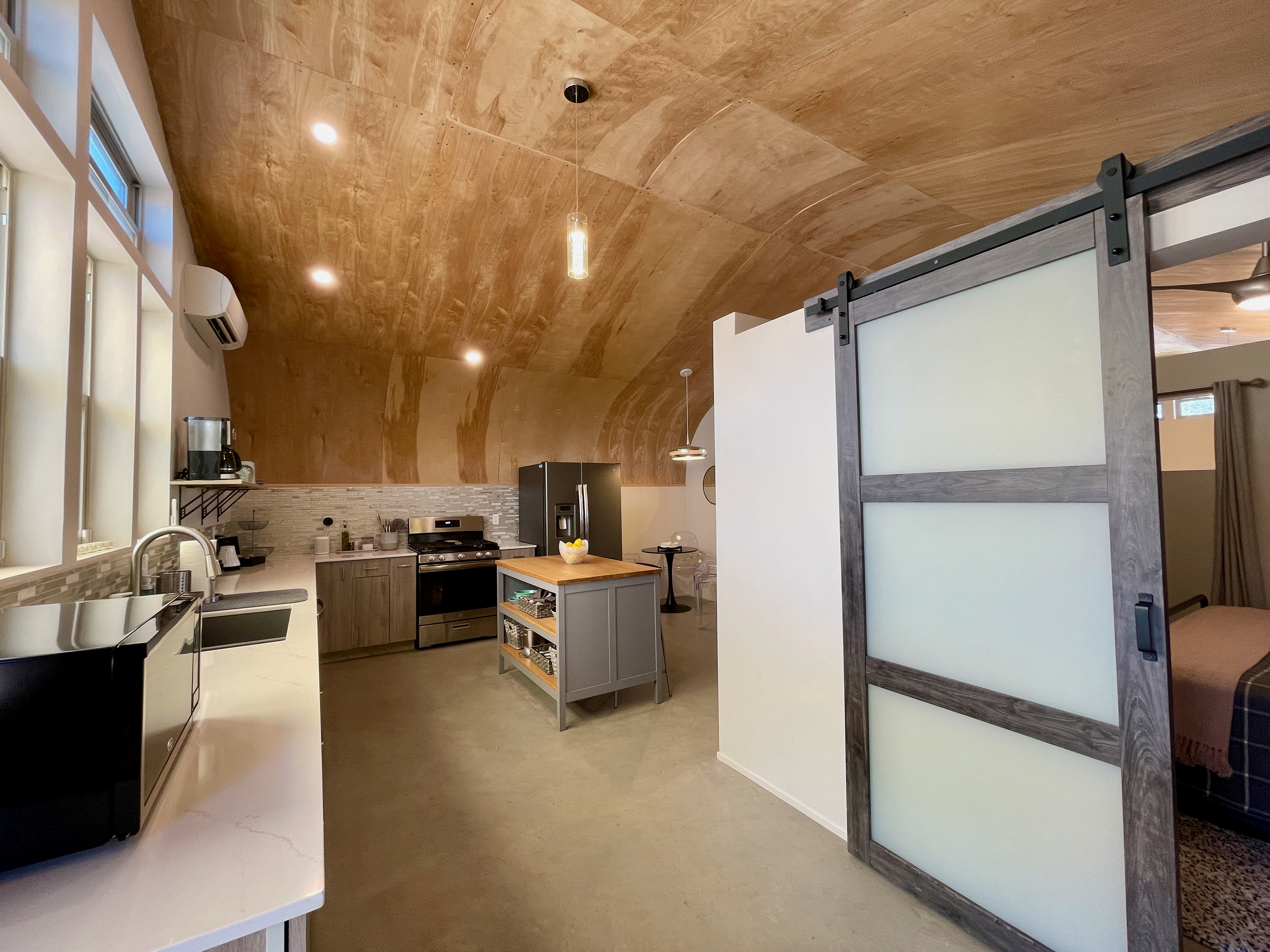 Kitchen viewed from the back door