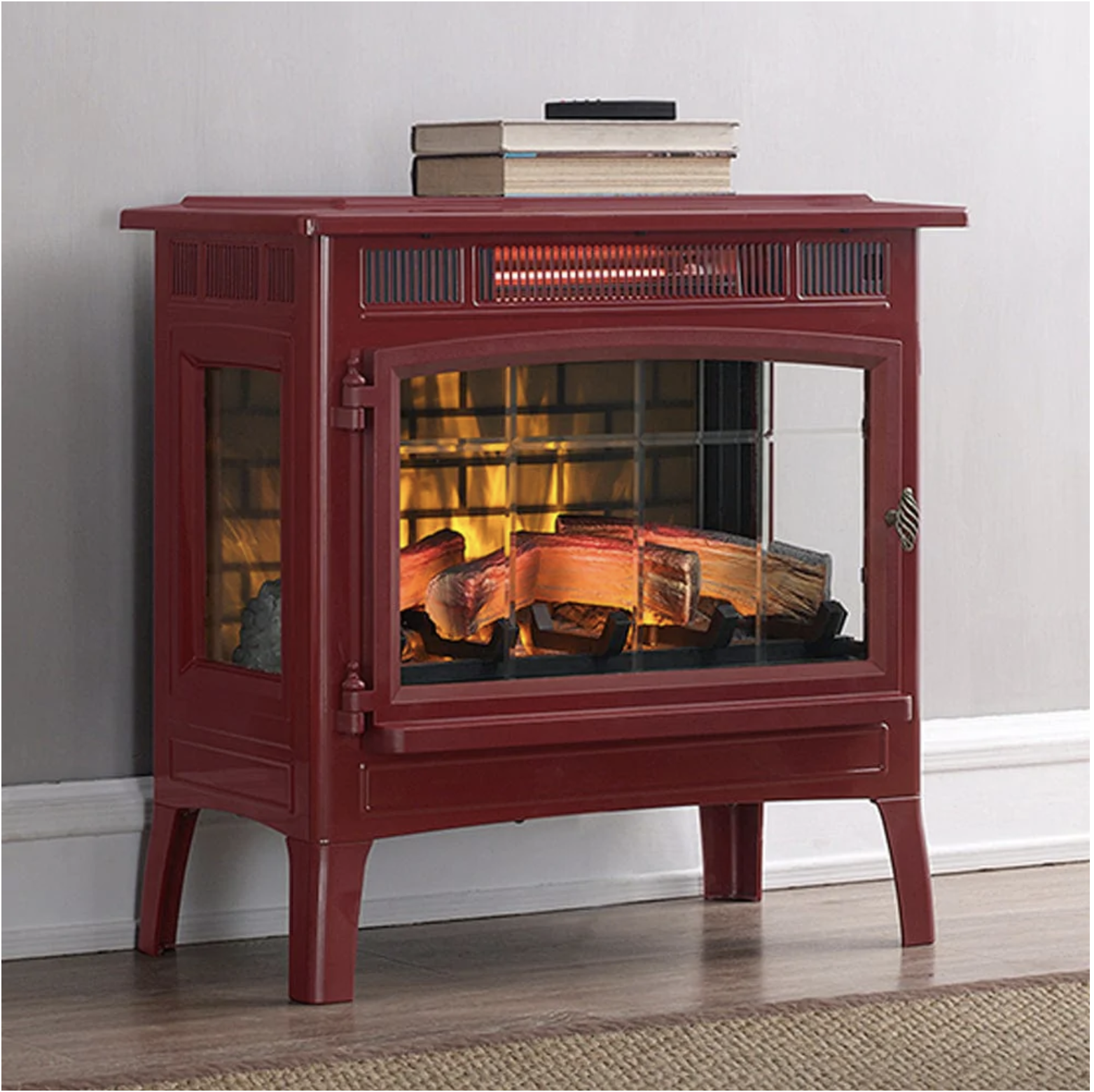 Wood Stove-style Electric Heater